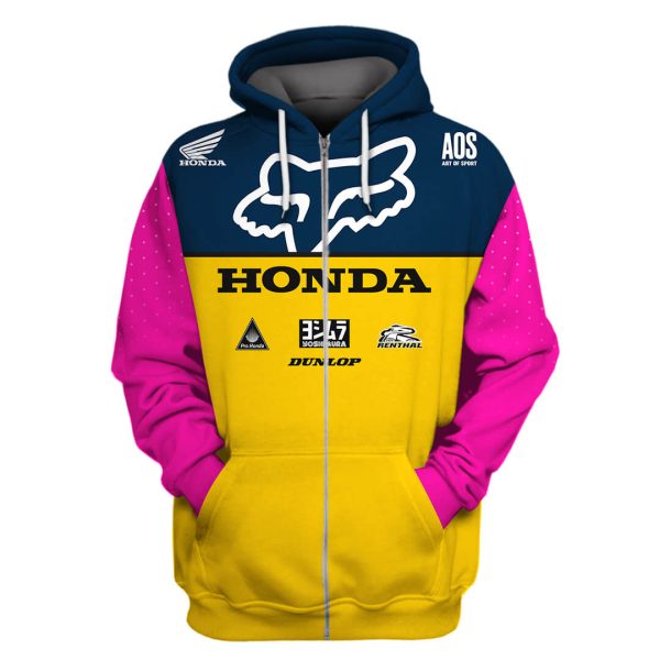 Honda sweat fox, Honda racing crewneck sweatshirt, Honda racing hoodie