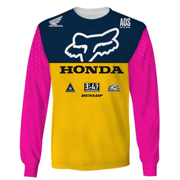 Honda sweat fox, Honda racing crewneck sweatshirt, Honda racing hoodie