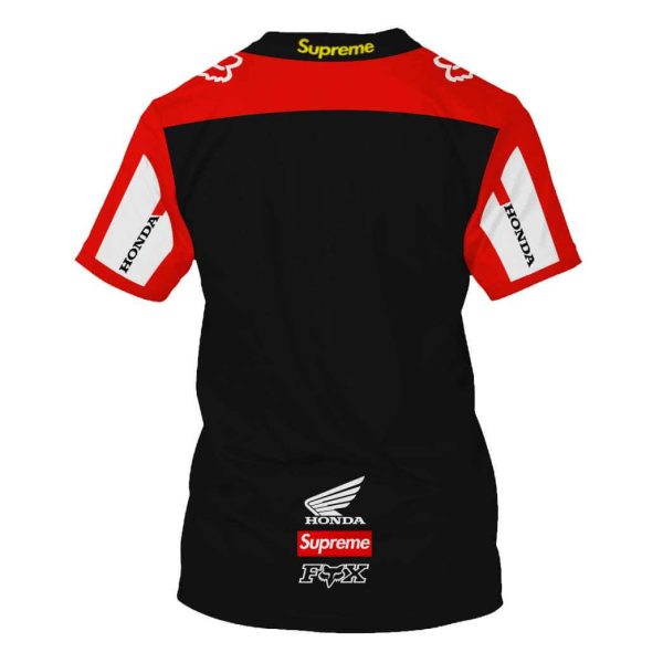 Honda motocross triumph, Honda shirt fx, Honda motocross racing